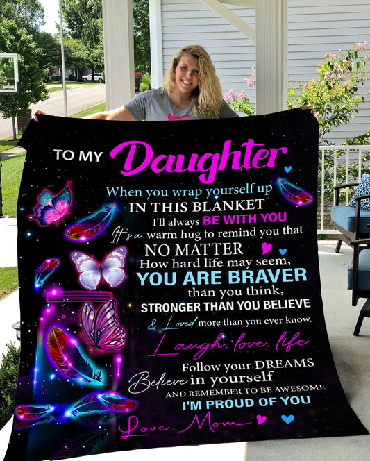 Daughter Butterfly Blanket from Mom - Kim’s Signature Beauty & Accessories