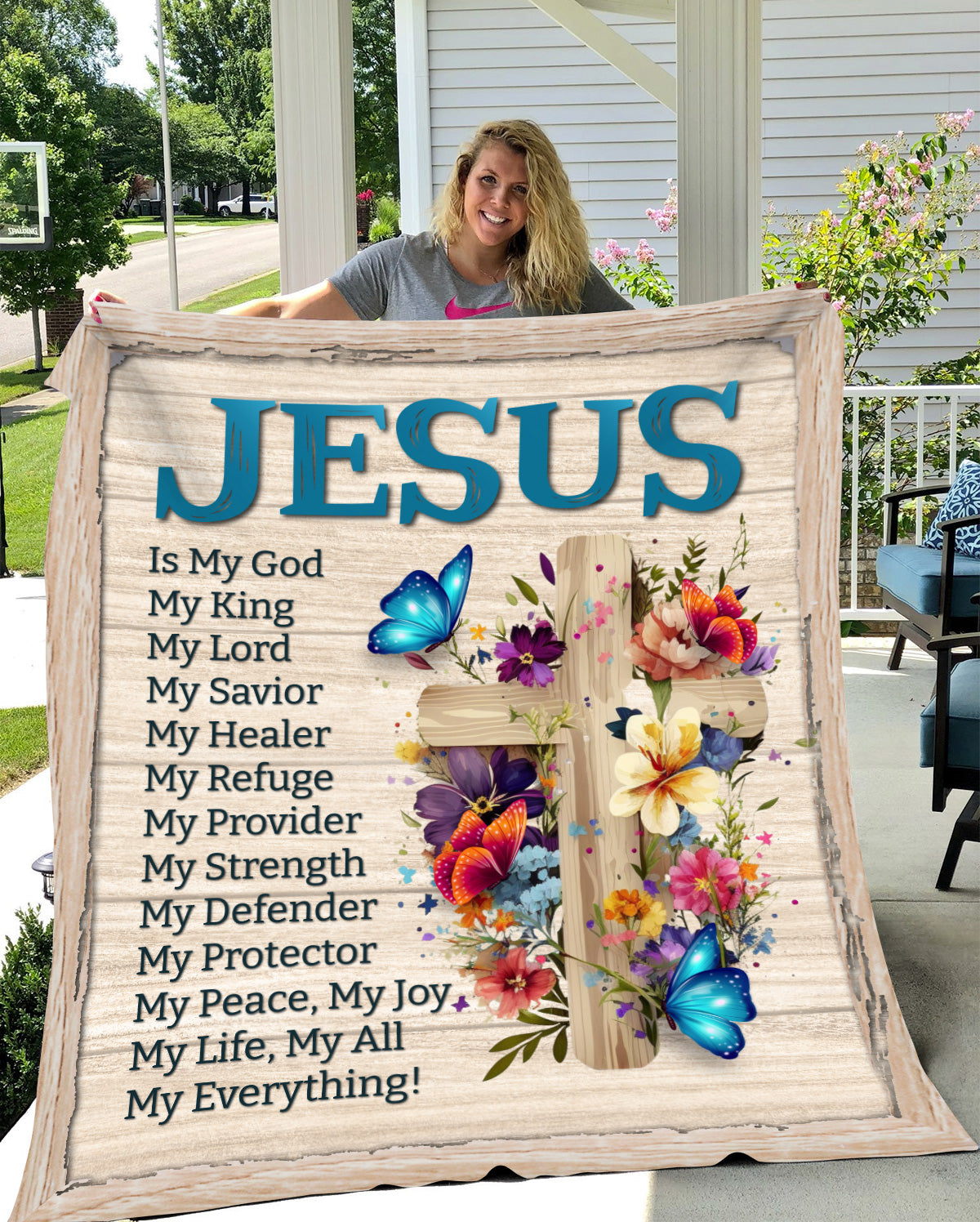Jesus is My Everything Blanket - Kim’s Signature Beauty & Accessories (Store description)