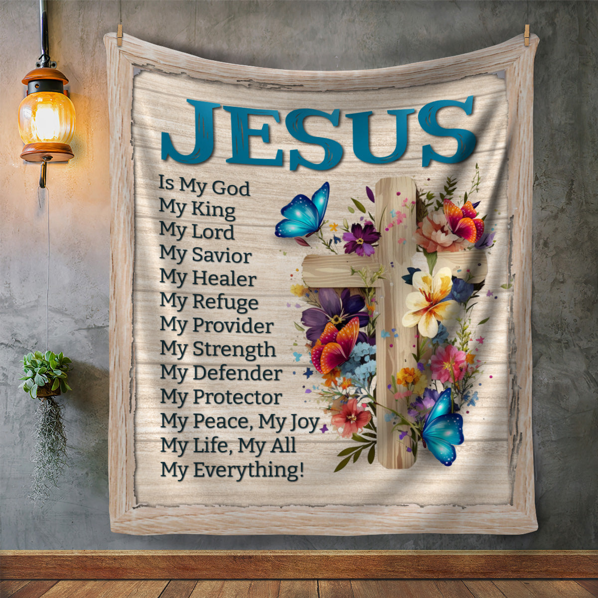 Jesus is My Everything Blanket - Kim’s Signature Beauty & Accessories (Store description)