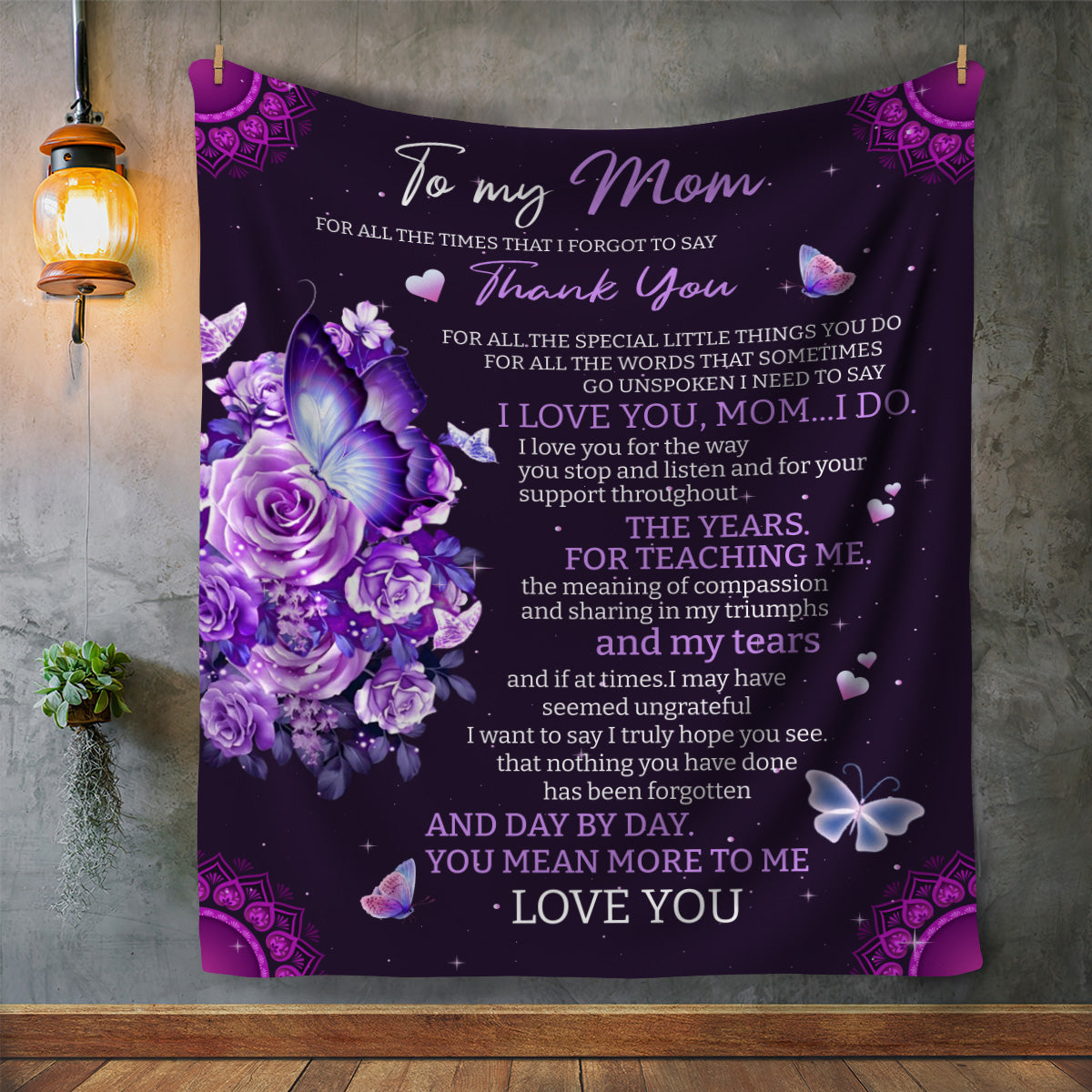 Thank You Mom, Love you Blanket - Kim’s Signature Beauty & Accessories