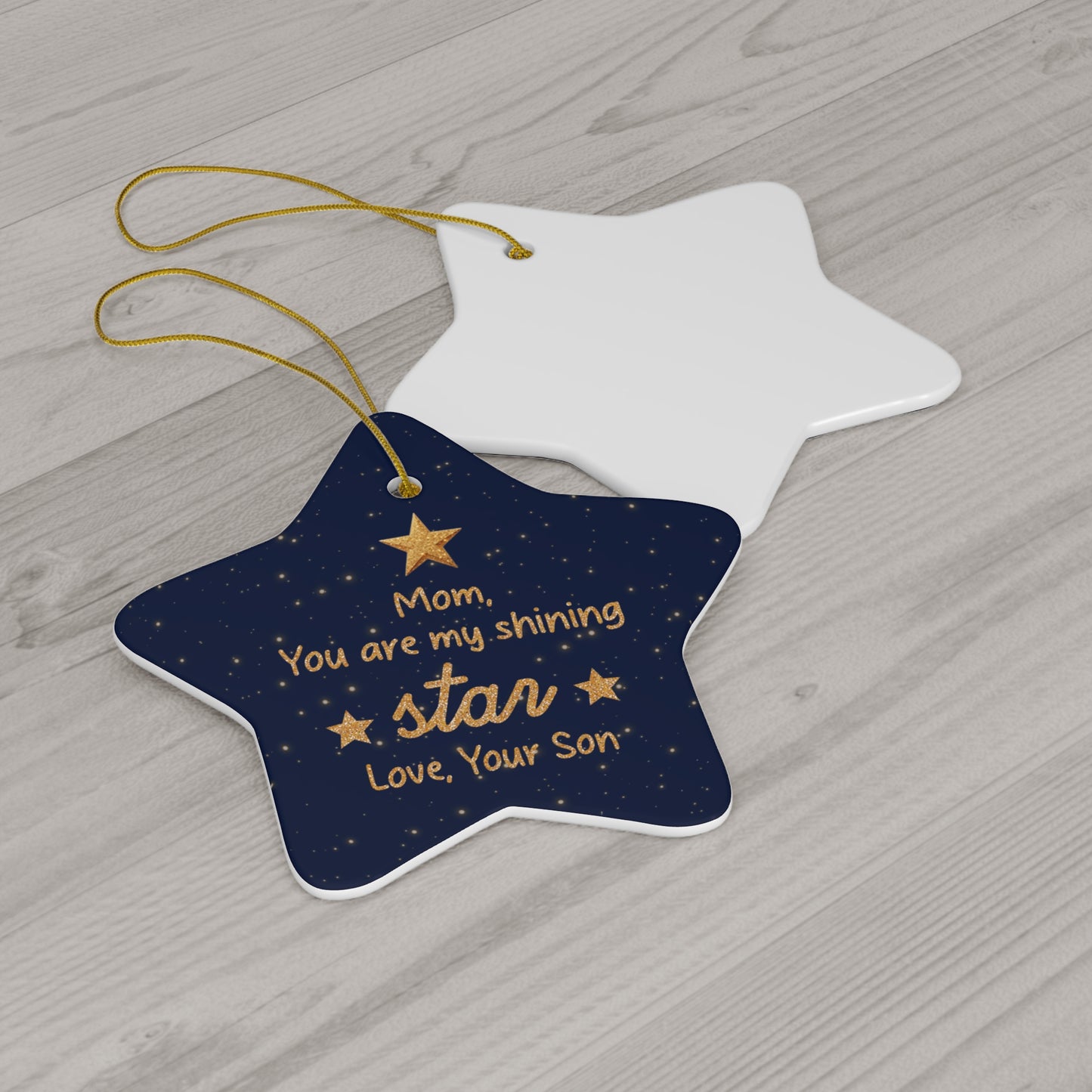 Mom Ceramic Star Ornament From Son - Kim’s Signature Beauty & Accessories