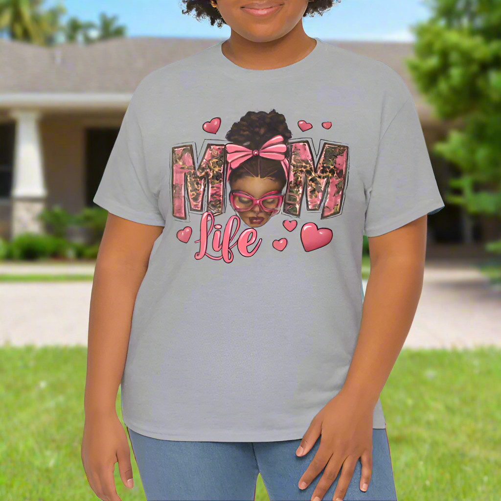 Mom Life Comfort Cotton T-Shirt - Kim’s Signature Beauty & Accessories