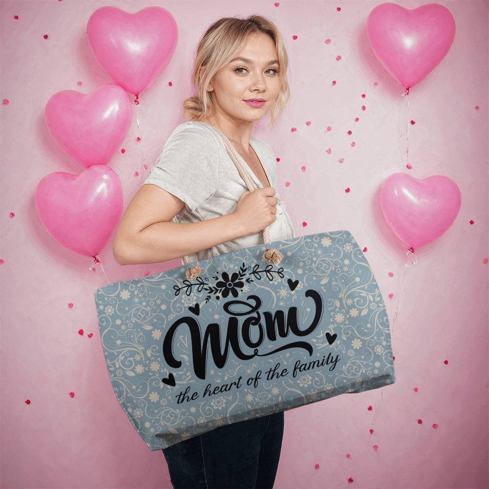 Mom the Heart Weekender Tote - Kim’s Signature Beauty & Accessories