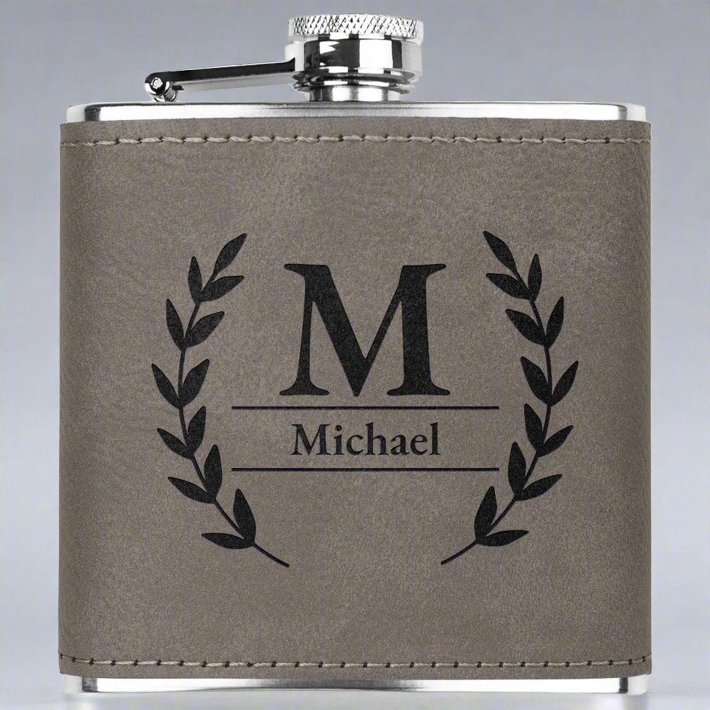 Monogramed 6oz Flask - Kim’s Signature Beauty & Accessories