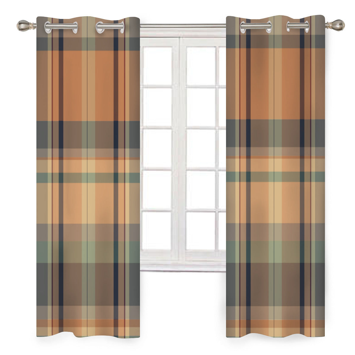 Moody Plaid Curtains