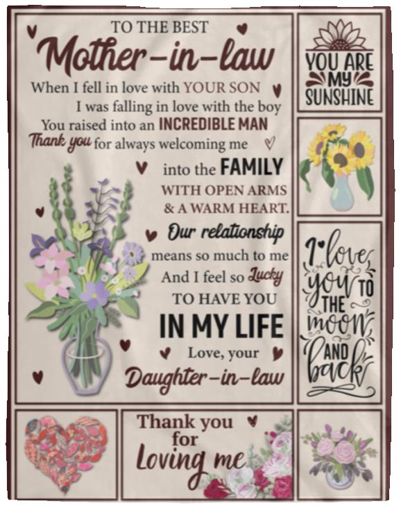 Mother in Law Blanket 50x60 - Kim’s Signature Beauty & Accessories