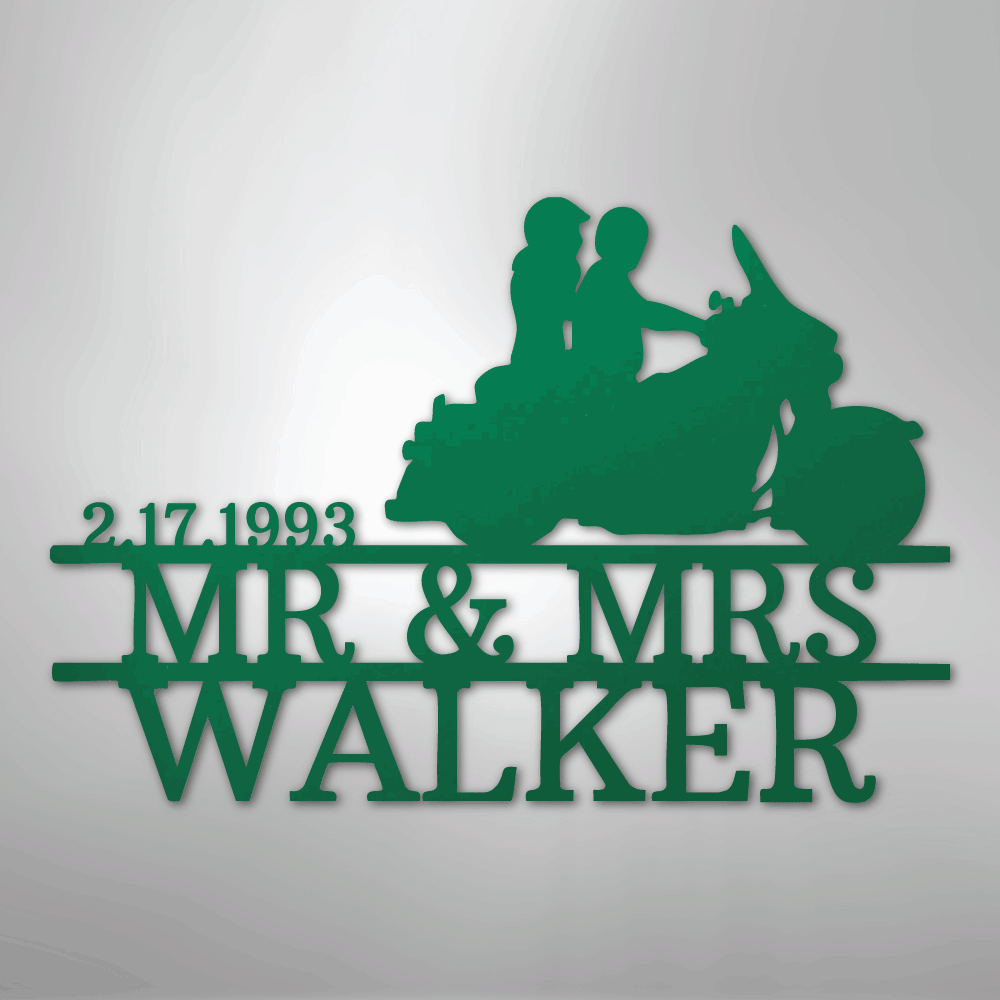 Motorcycle Metal Wall Art | Personalize - Kim’s Signature Beauty & Accessories
