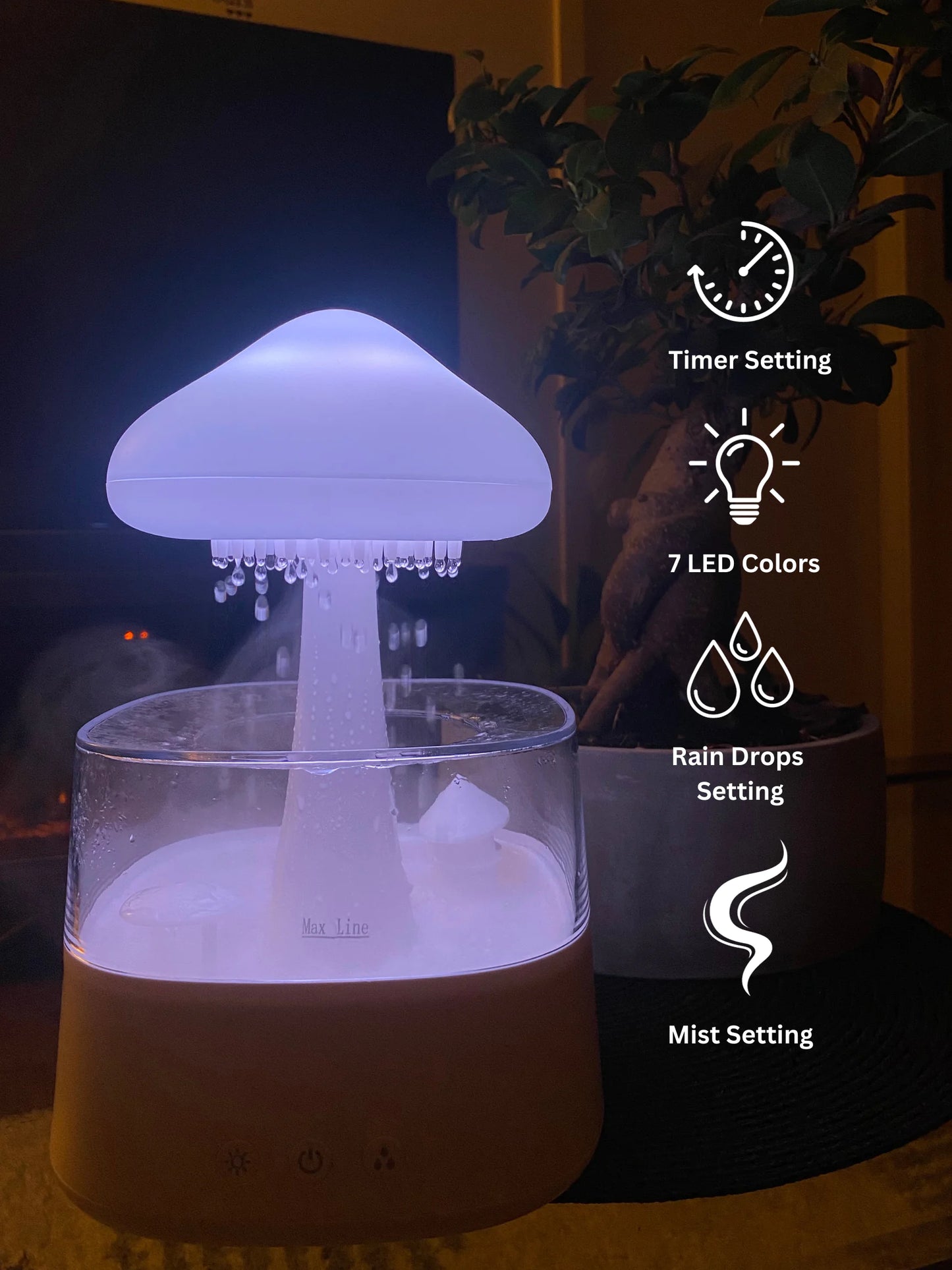Mushroom Rain Cloud Air Humidifier - Kim’s Signature Beauty & Accessories