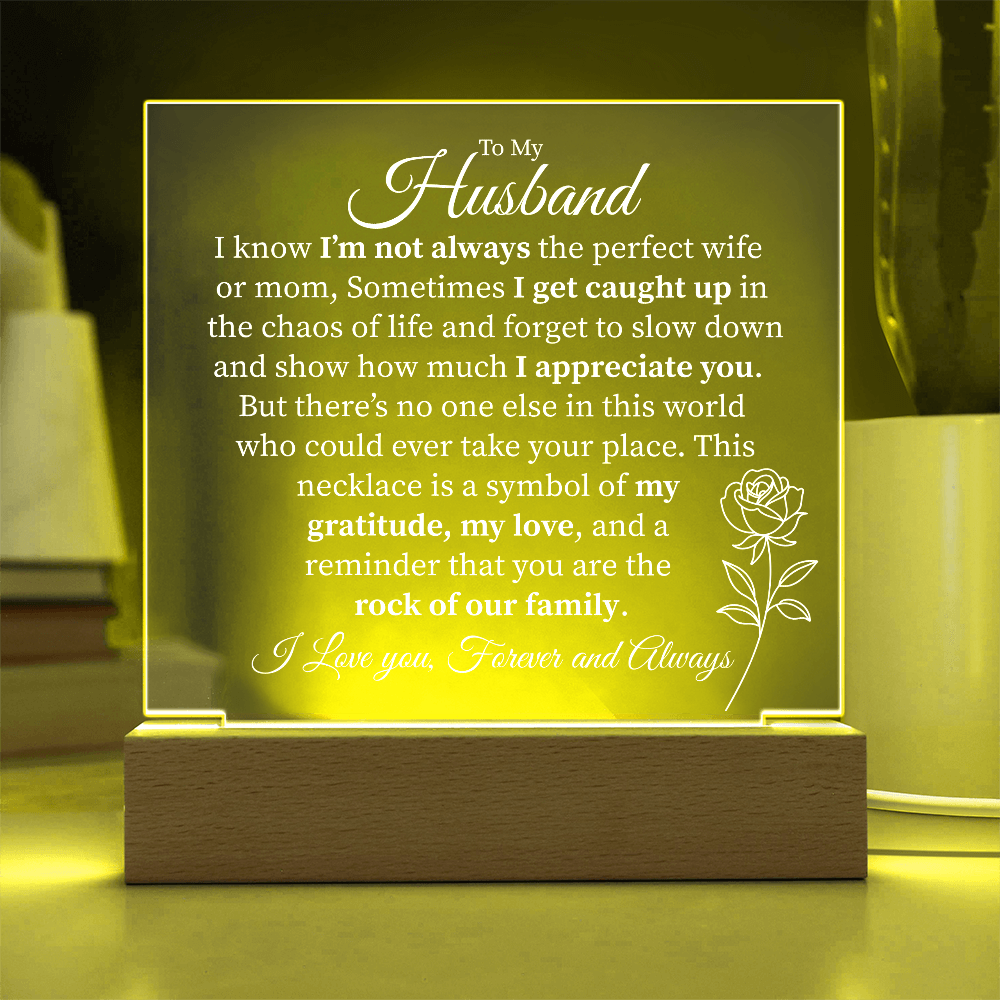 My Husband, I Appreciate You – Acrylic LED Light Plaque - Kim’s Signature Beauty & Accessories