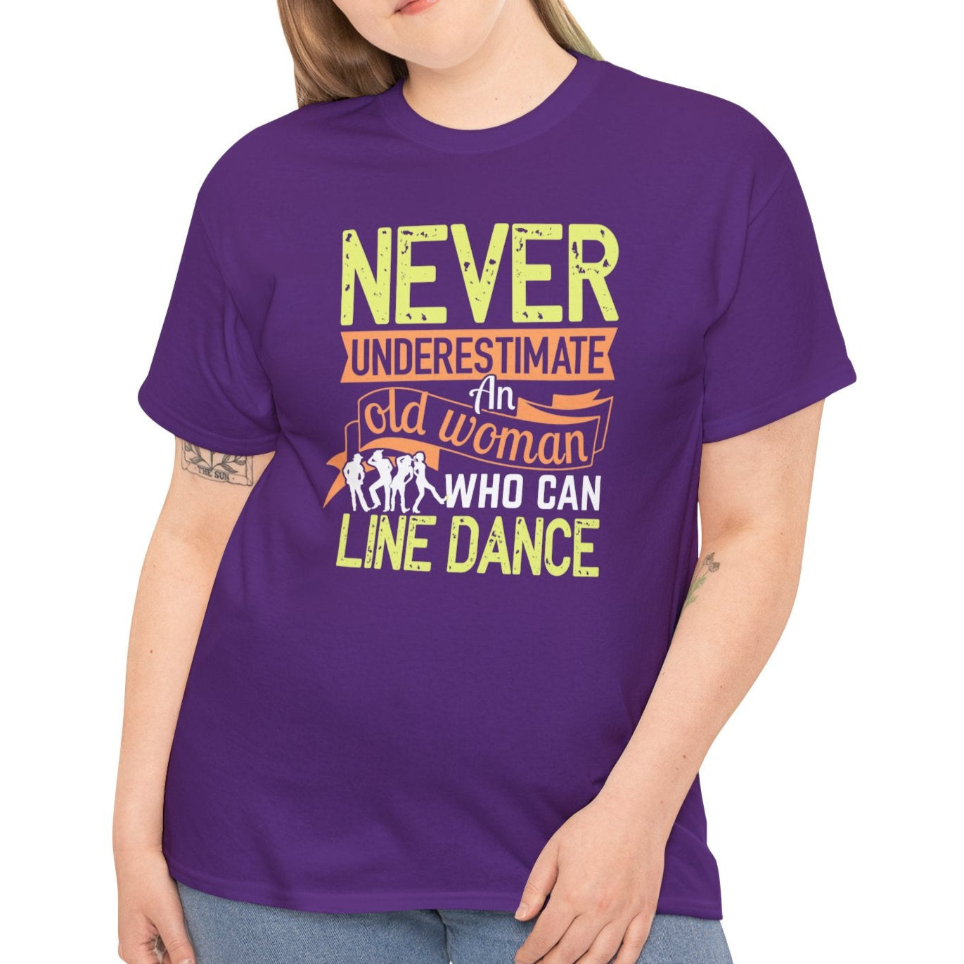 Never Underestimate Old Woman Who Can Line Dance, Funny Tee - Kim’s Signature Beauty & Accessories