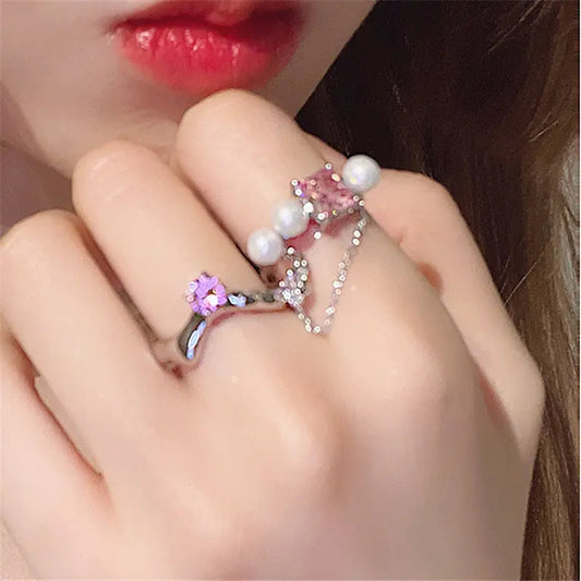 Colorful Stone Geometric Rings - Kim’s Signature Beauty & Accessories