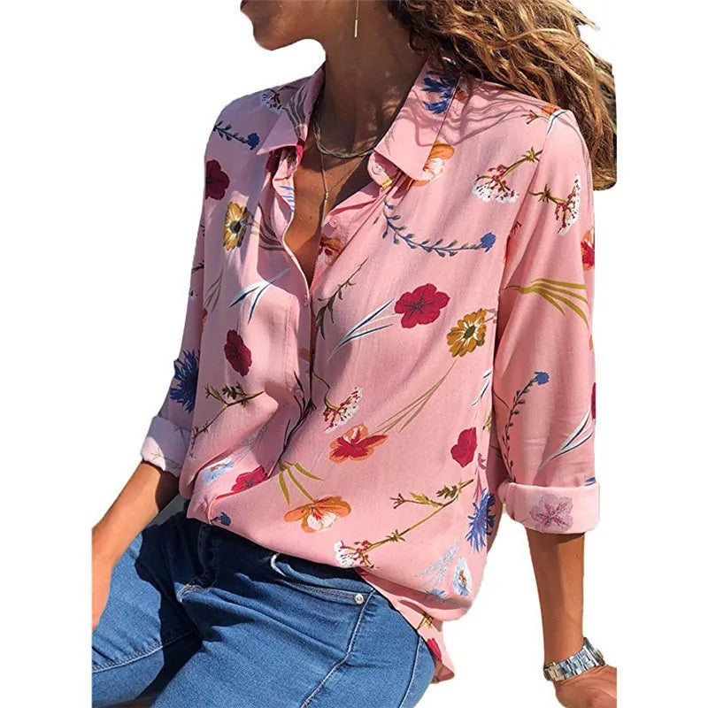 Long Sleeve Chiffon Blouse - Kim’s Signature Beauty & Accessories