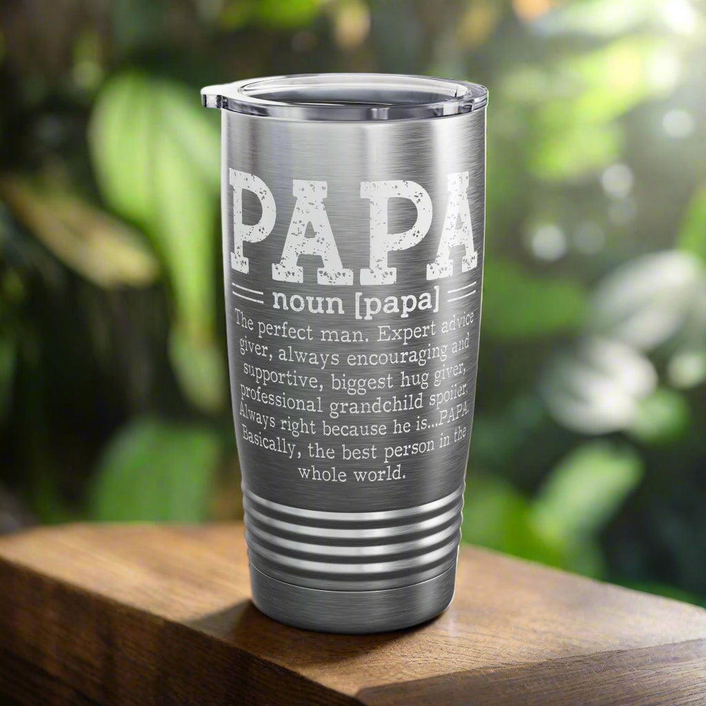 Papa Ringneck Tumbler - 20oz Steel Travel Mug - Kim’s Signature Beauty & Accessories