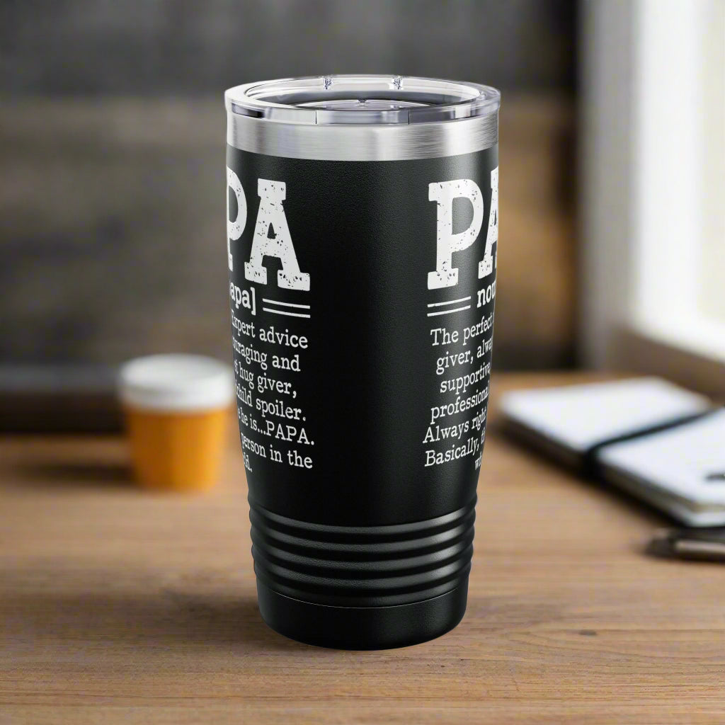 Papa Ringneck Tumbler - 20oz Steel Travel Mug - Kim’s Signature Beauty & Accessories