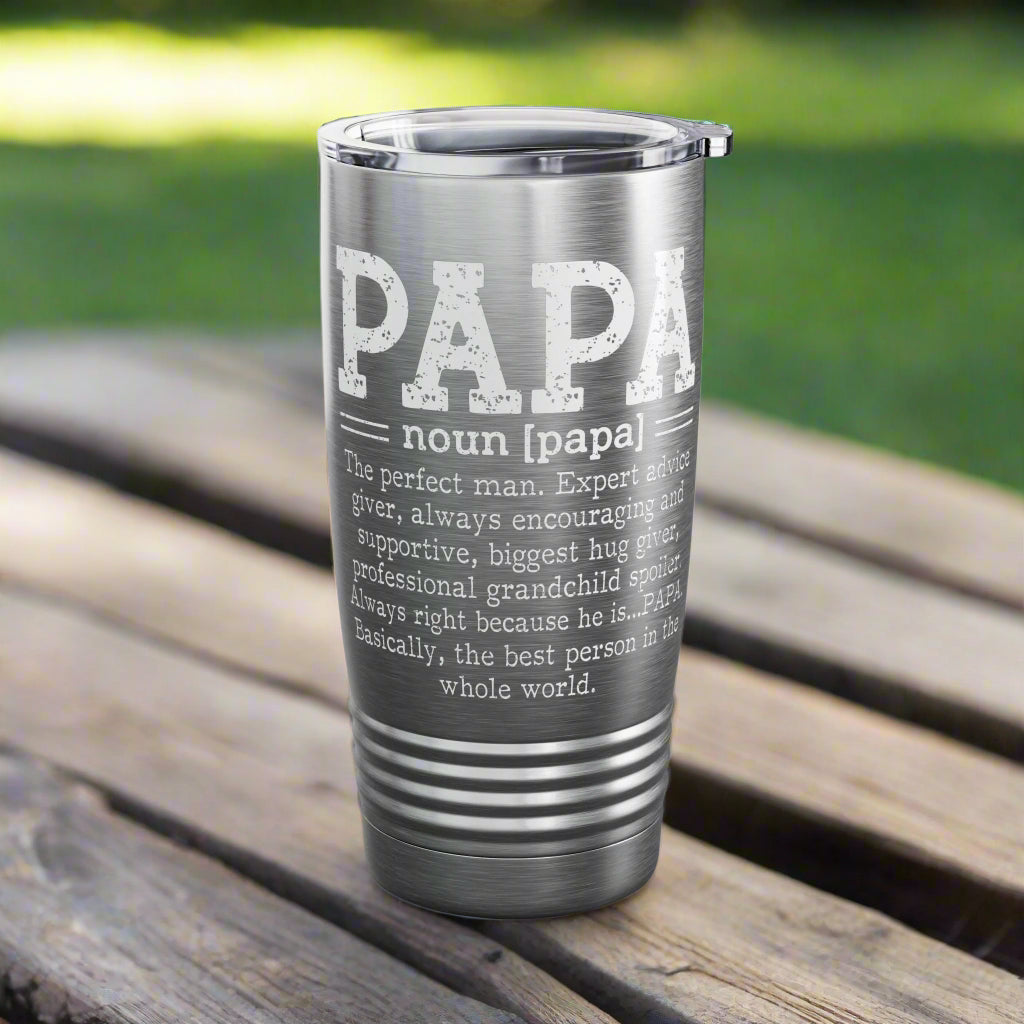 Papa Ringneck Tumbler - 20oz Steel Travel Mug - Kim’s Signature Beauty & Accessories
