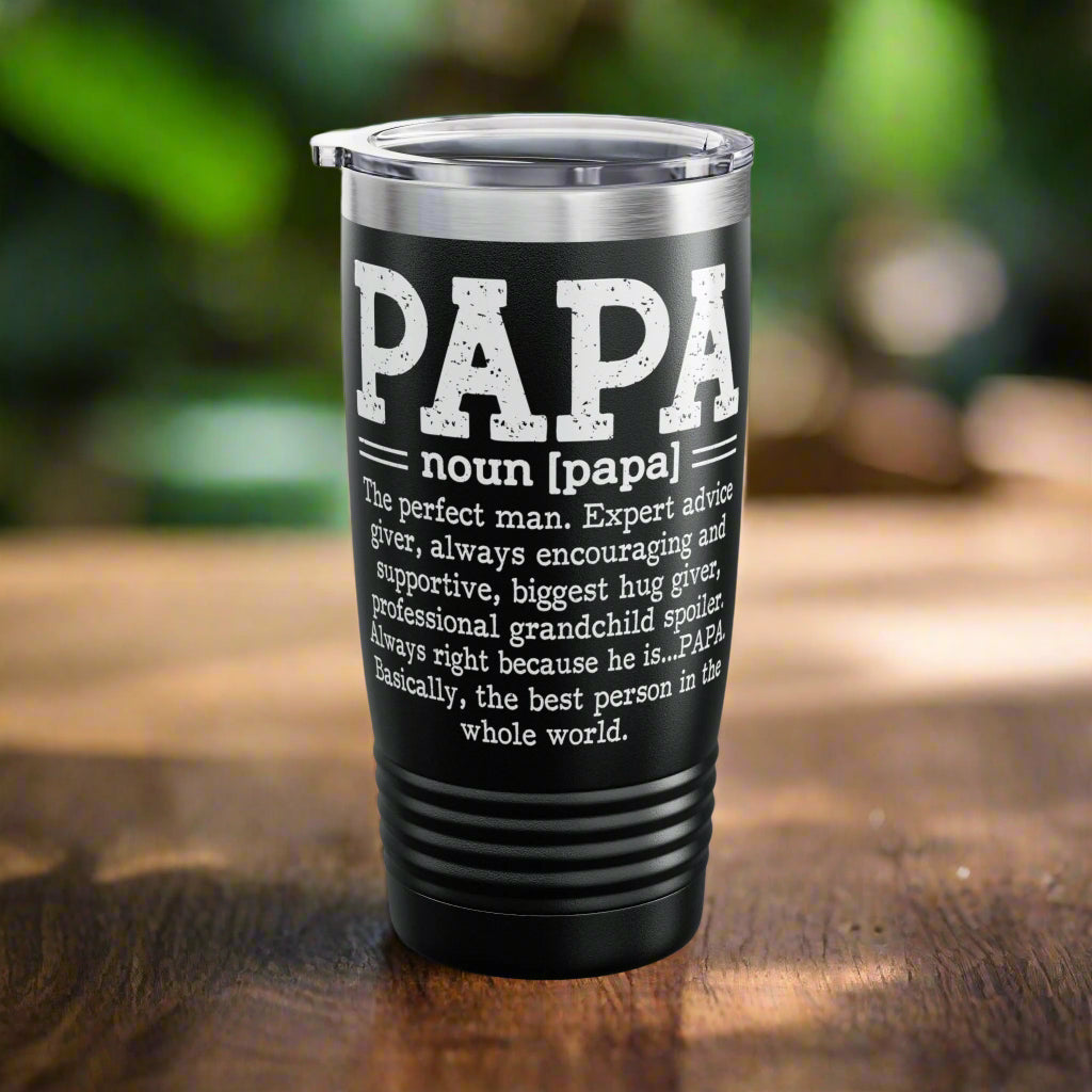 Papa Ringneck Tumbler - 20oz Steel Travel Mug - Kim’s Signature Beauty & Accessories