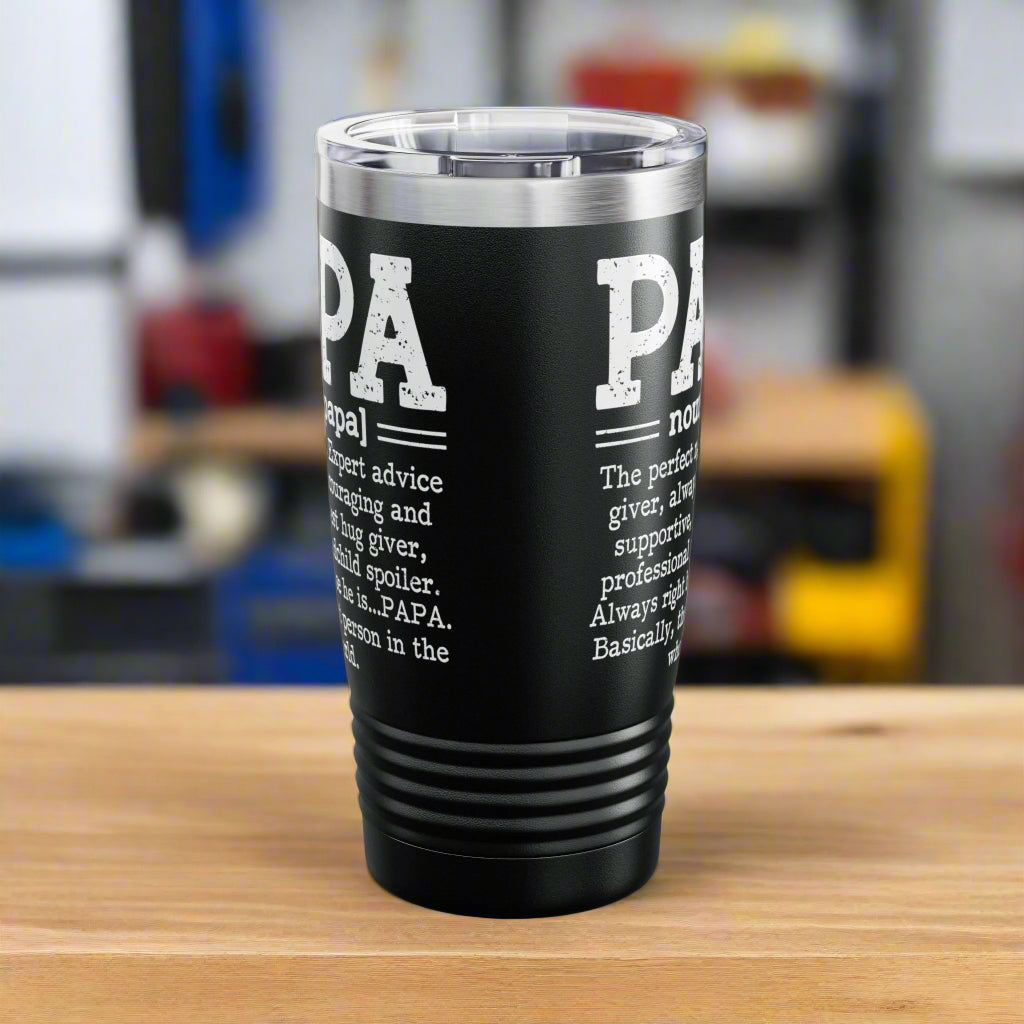 Papa Ringneck Tumbler - 20oz Steel Travel Mug - Kim’s Signature Beauty & Accessories