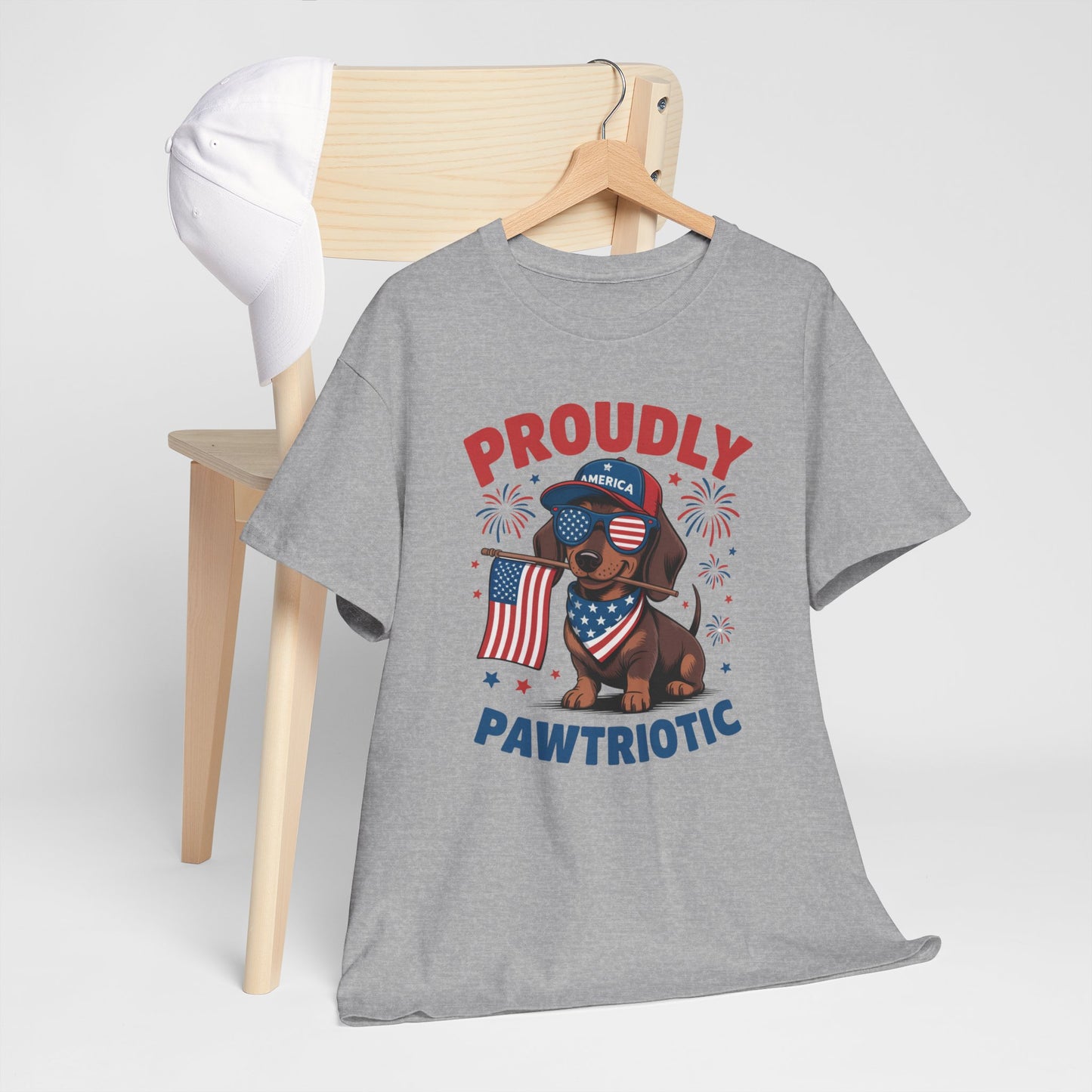 Patriotic Dog | Proudly Pawtriotic, Independence Day Tee - Kim’s Signature Beauty & Accessories