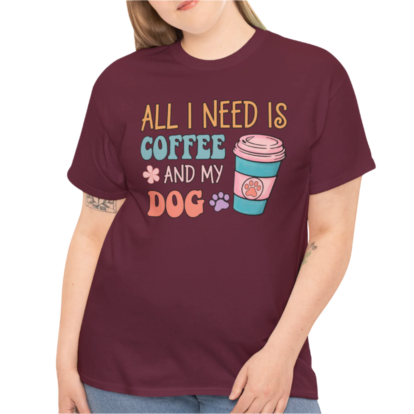 All I Need is Coffee & My Dog Tee - Kim’s Signature Beauty & Accessories (Store description)
