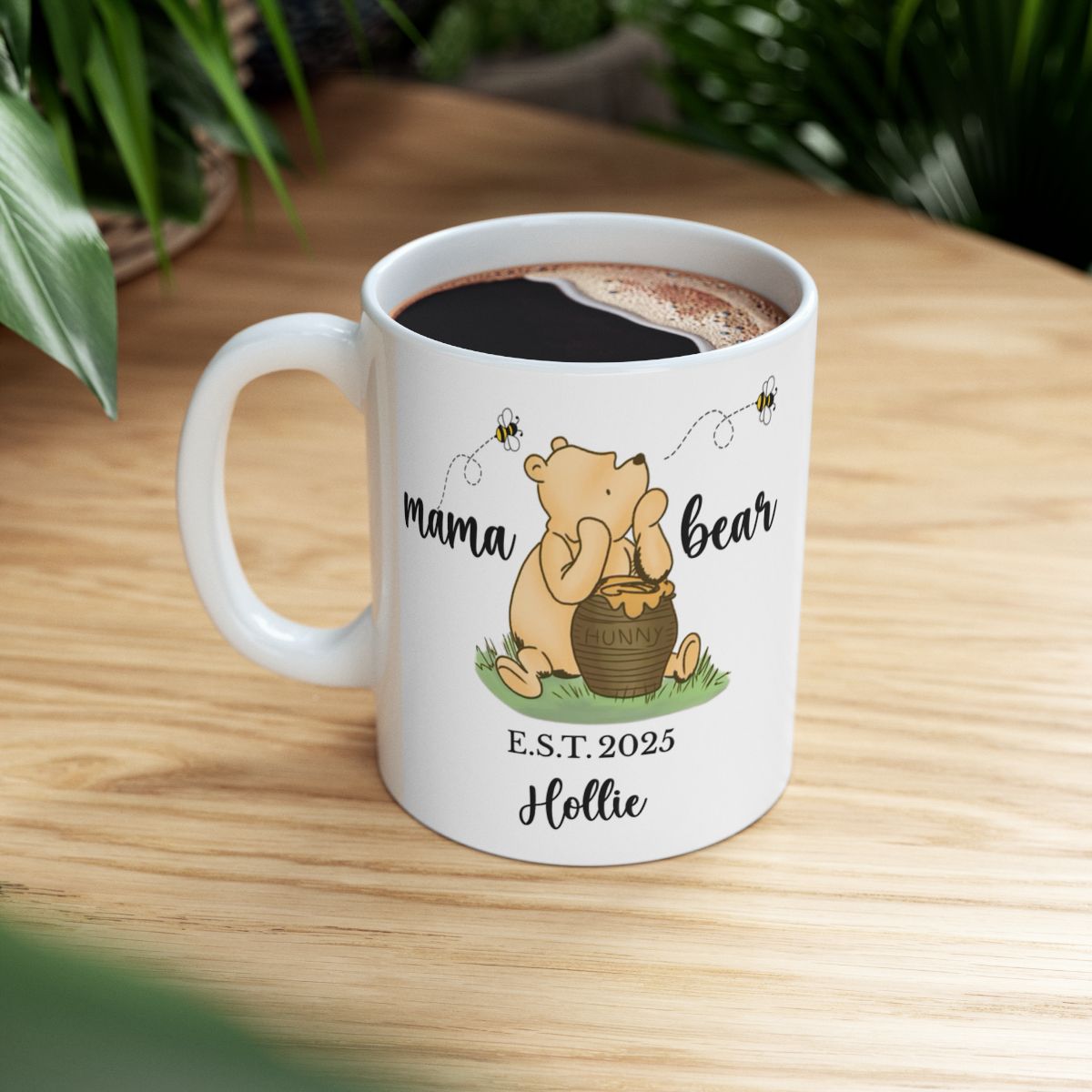 Personalized Mama Bear Ceramic Mug, (11oz, 15oz) - Kim’s Signature Beauty & Accessories