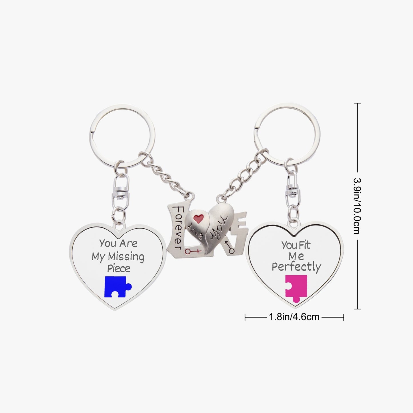 Pieces Fit Couple Magnetic Keychain - Kim’s Signature Beauty & Accessories