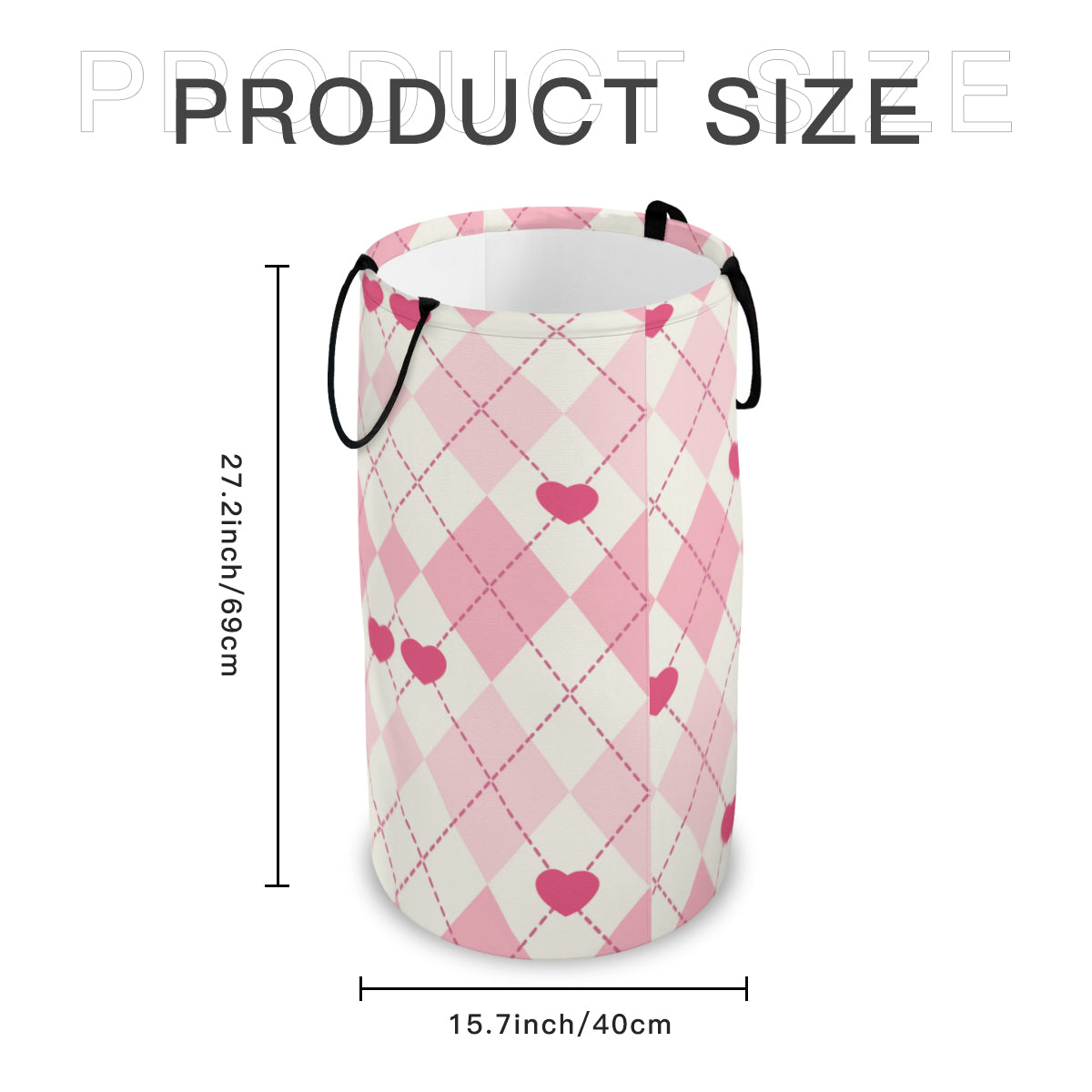Pink Heart Foldable Basket - Kim’s Signature Beauty & Accessories