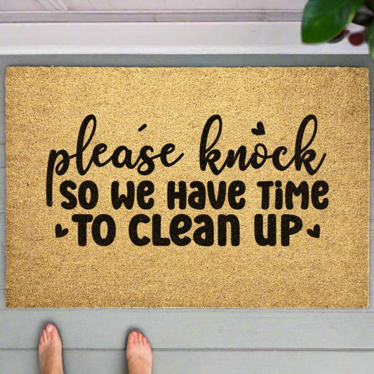 Please Knock Door Mat - Kim’s Signature Beauty & Accessories