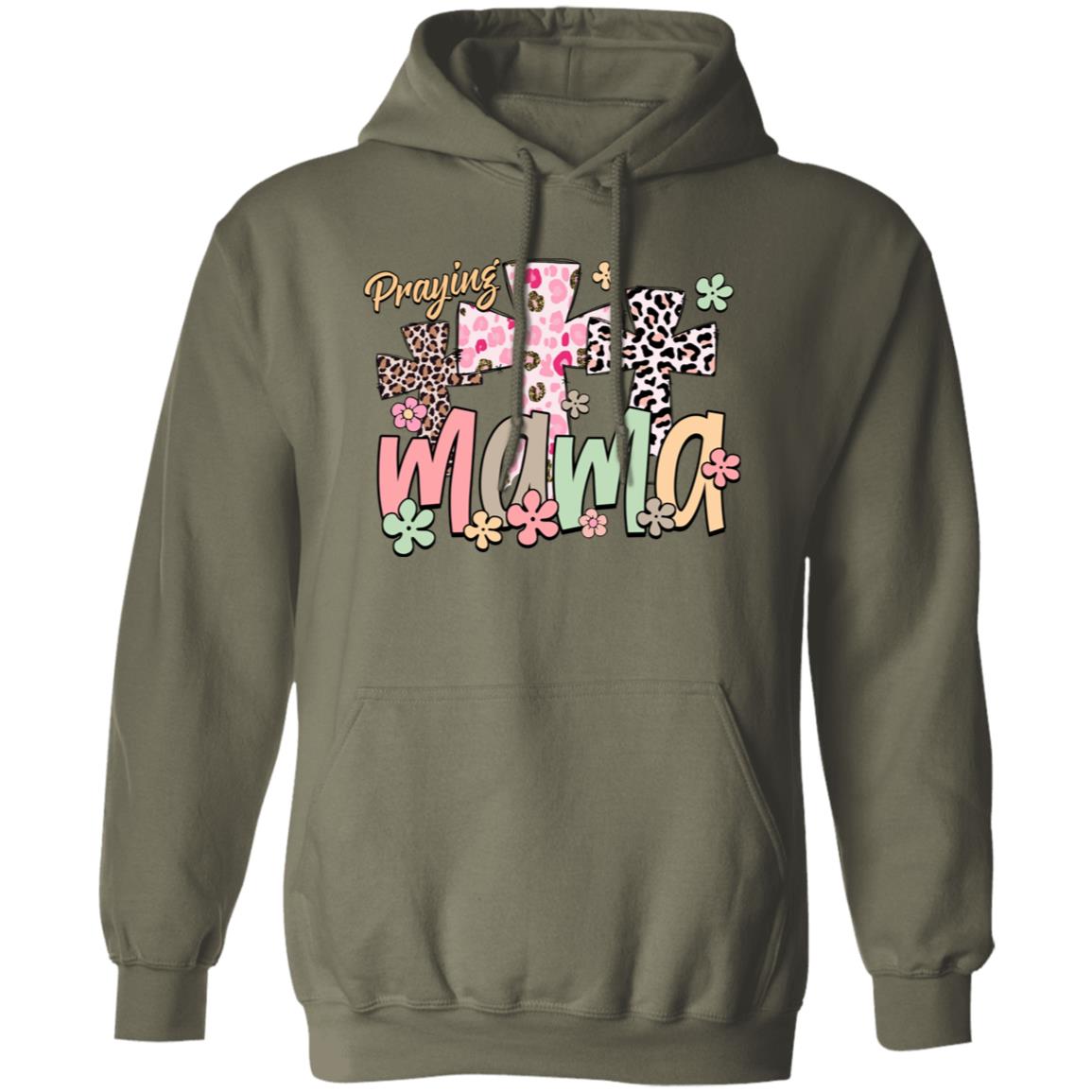 Praying Mama Hoodie – Colorful Faith & Floral Cross Design - Kim’s Signature Beauty & Accessories