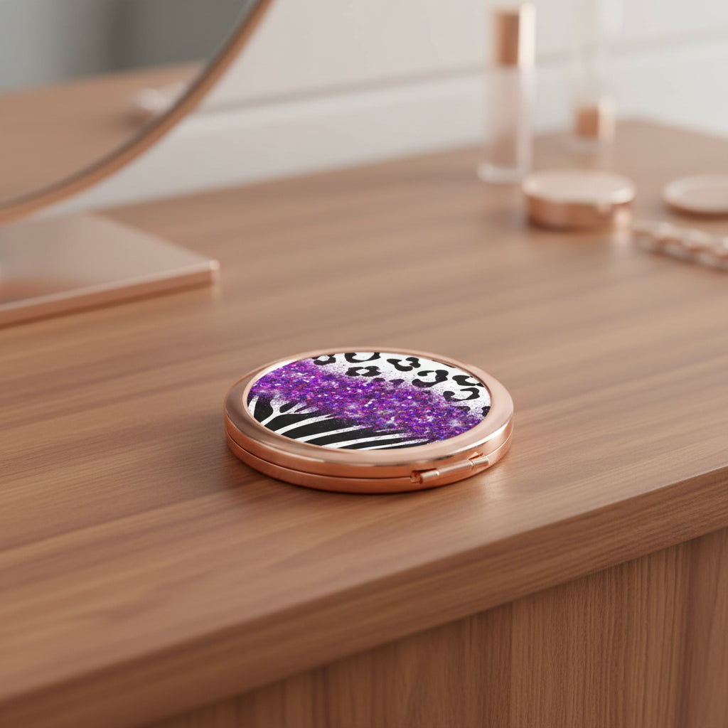 Purple Glitter | Compact Mirror - Kim’s Signature Beauty & Accessories