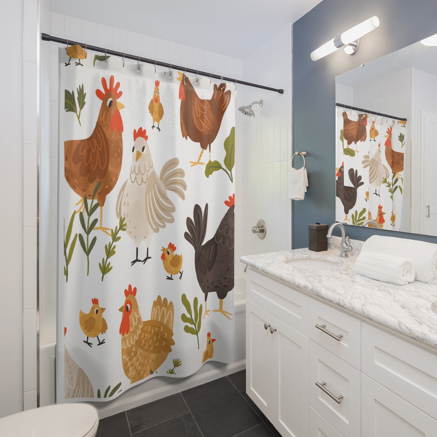 Rooster Time | Shower Curtains - Kim’s Signature Beauty & Accessories