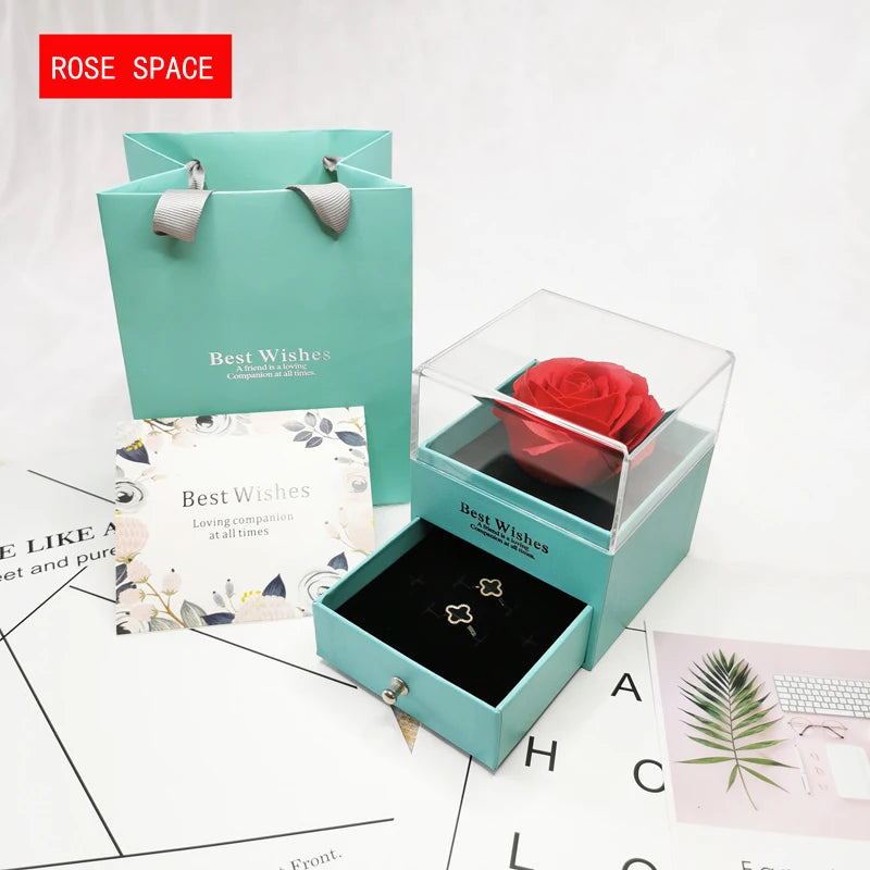 Rose Jewelry Box & Silver Necklace - Kim’s Signature Beauty & Accessories