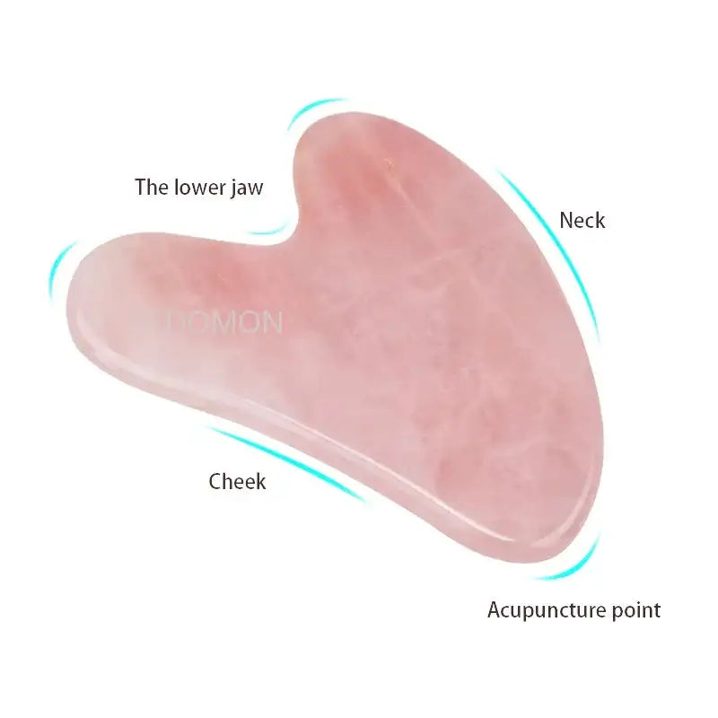 Rose Quartz Gua Sha Stone – Skin-Lifting Facial Tool for Face & Neck - Kim’s Signature Beauty & Accessories