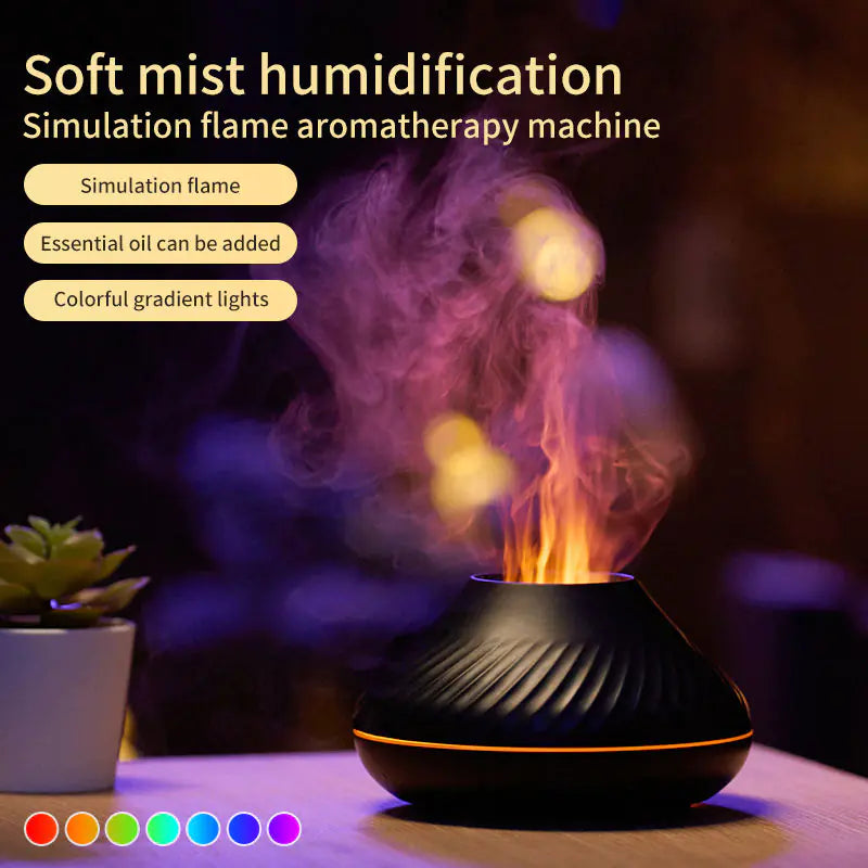 7 Color Flame Humidifier - Kim’s Signature Beauty & Accessories (Store description)