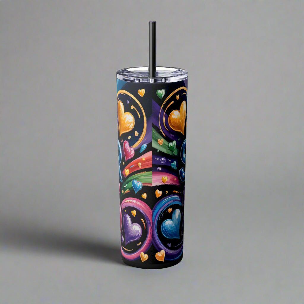 Senior 2025 Graduation Rainbow Tumbler – 20oz Skinny Stainless Steel - Kim’s Signature Beauty & Accessories