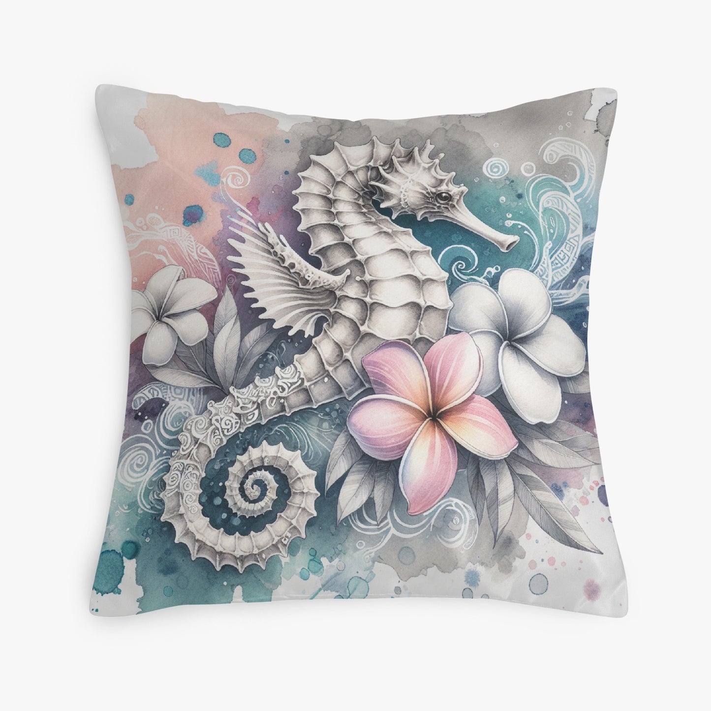 Serene Seahorse Undersea Pillow Cover - Kim’s Signature Beauty & Accessories