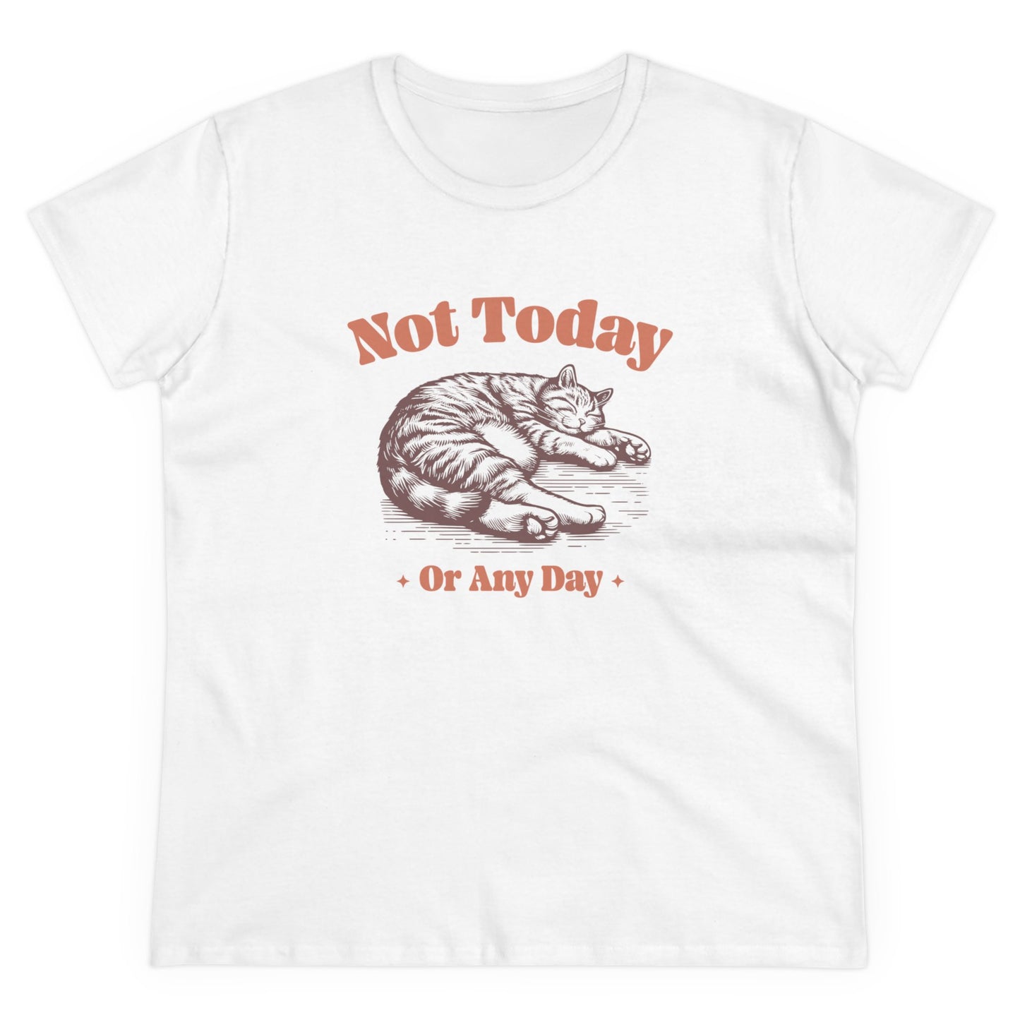 Sleepy Cat “Not Today” T-Shirt for Women - Kim’s Signature Beauty & Accessories
