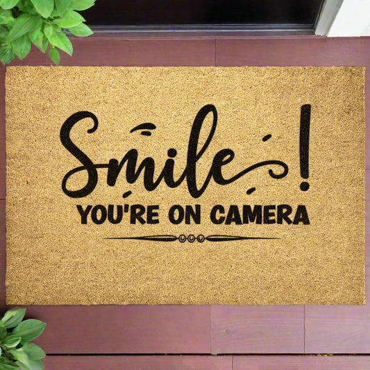 Smile your on Camera | Door Mat - Kim’s Signature Beauty & Accessories