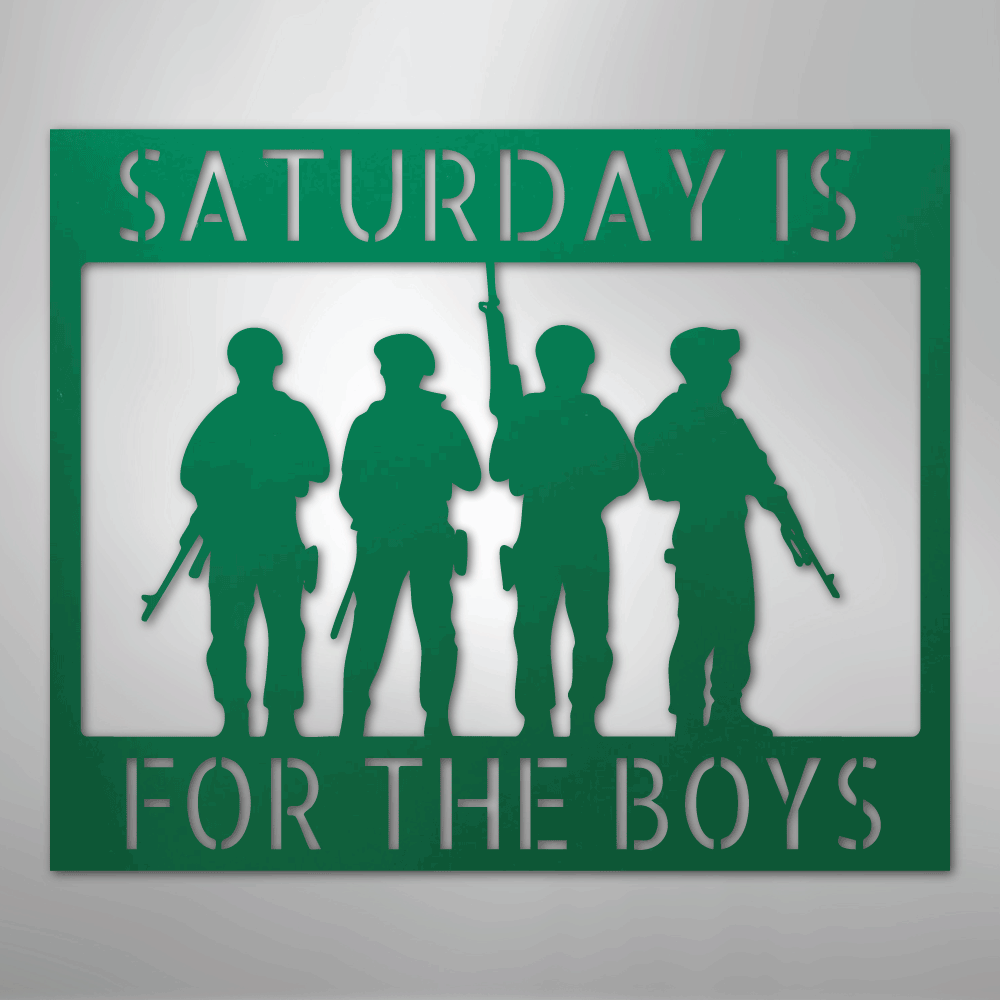 Soldier Monogram - Steel Sign - Kim’s Signature Beauty & Accessories