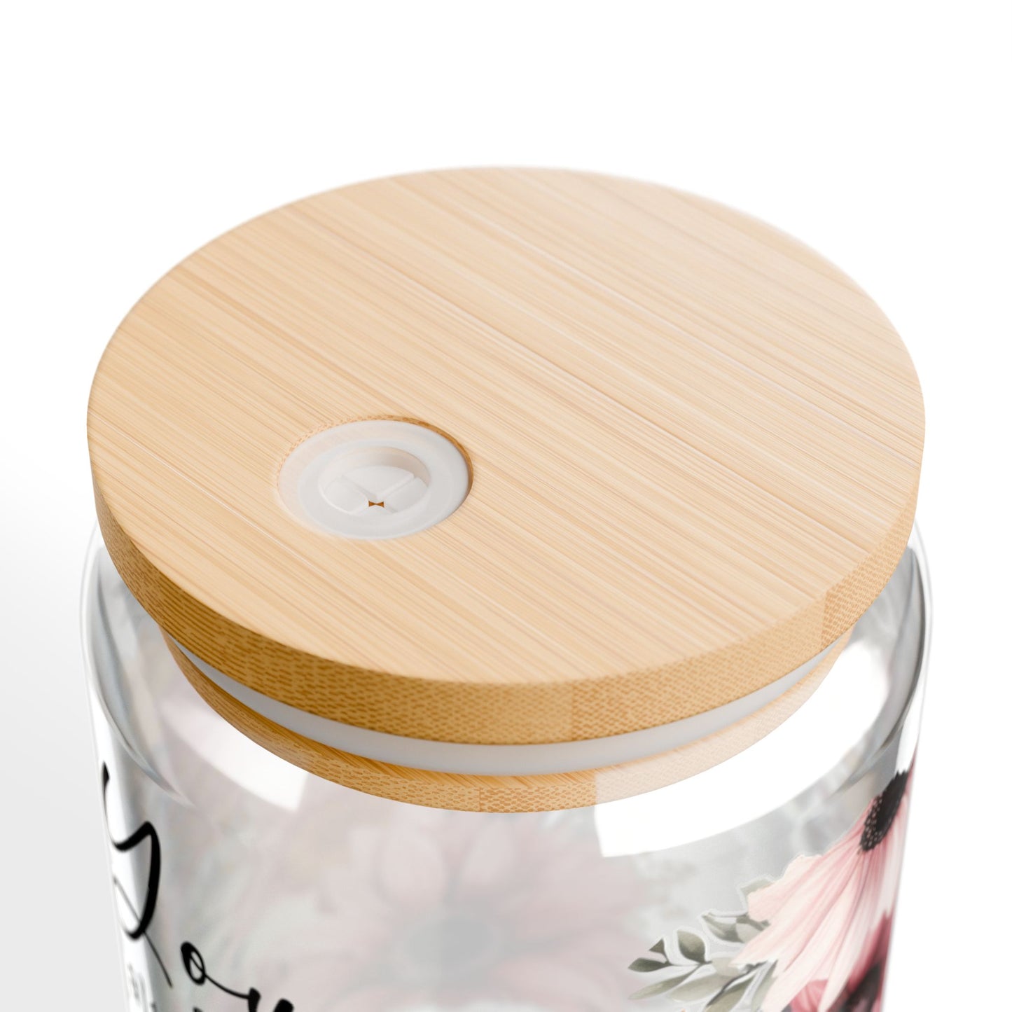 Song of Solomon 4:7 Floral Sipper Glass – 16oz - Kim’s Signature Beauty & Accessories