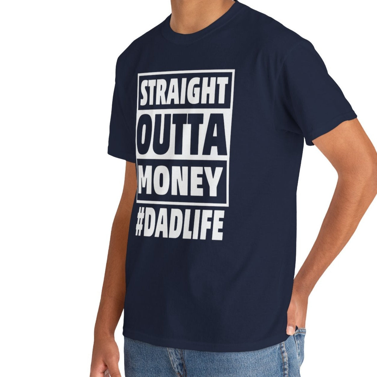 Straight Outta Money Dad Shirt – Funny Fatherhood Tee - Kim’s Signature Beauty & Accessories
