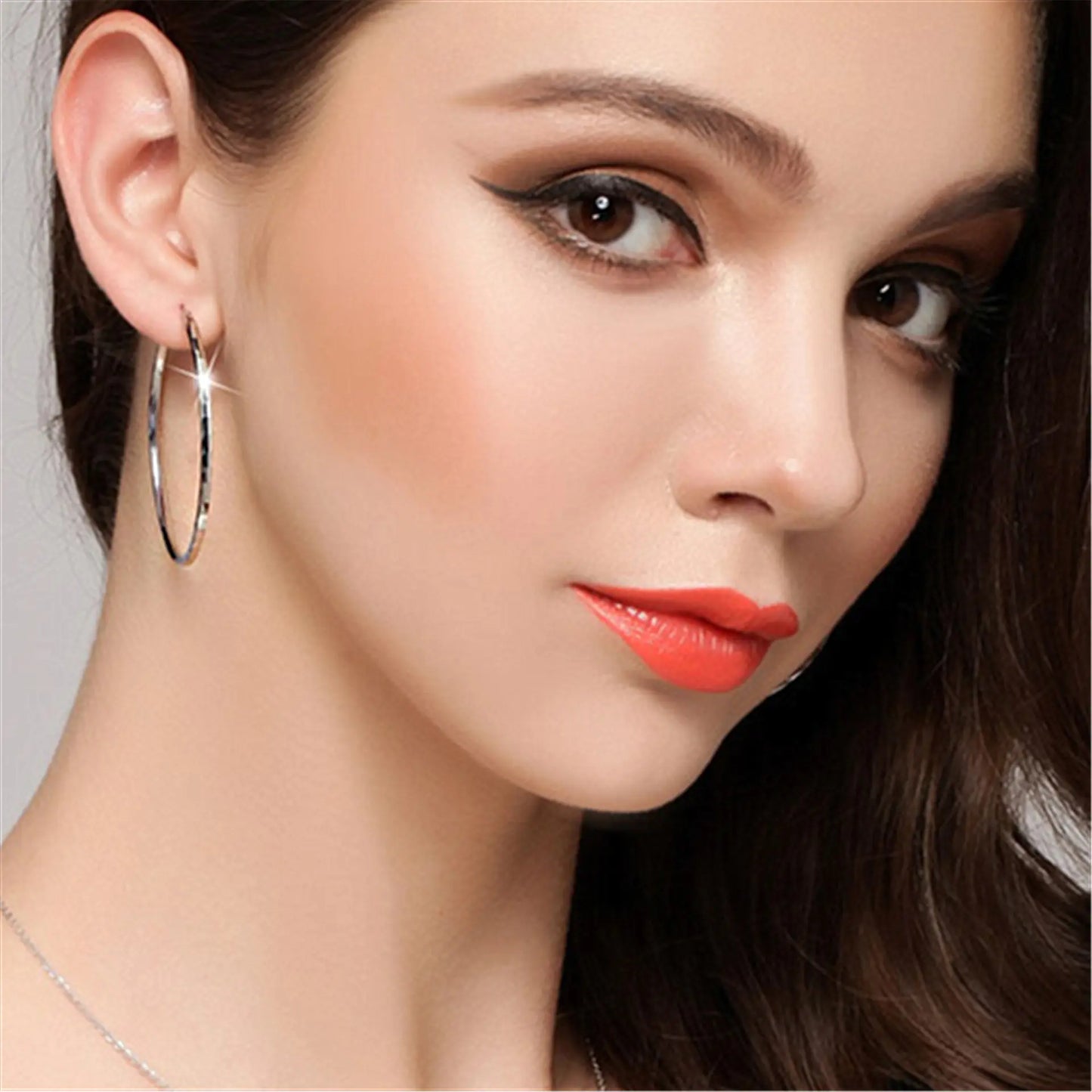 Stylish 925 Silver Hoop Earrings for Women - Kim’s Signature Beauty & Accessories