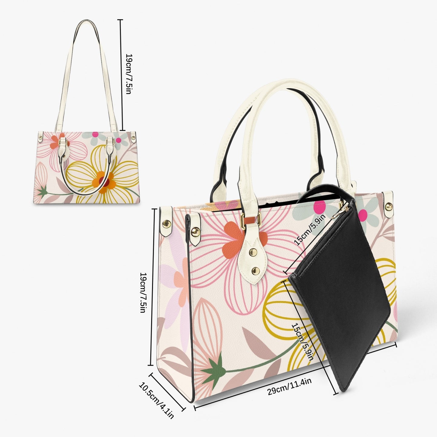Summer time Tote Bag - Long Strap and Inner Bag - Kim’s Signature Beauty & Accessories