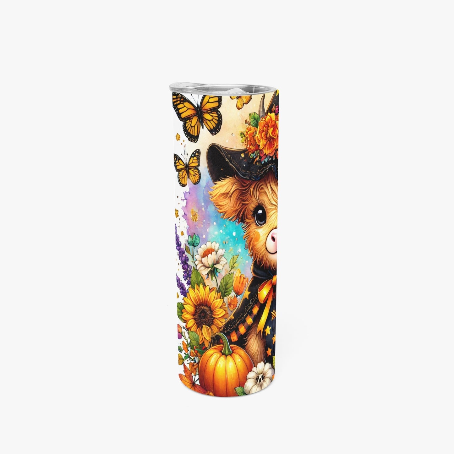 Sunflower Cow Skinny Tumblers - Kim’s Signature Beauty & Accessories
