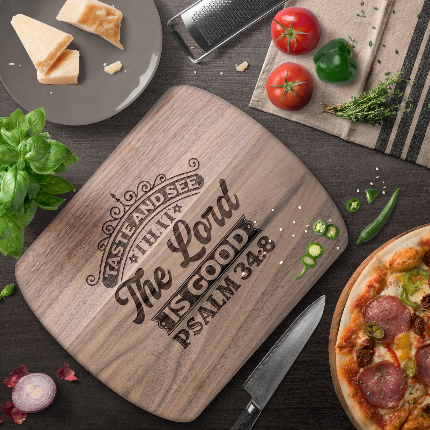 The Lord is Good Cutting Board - Kim’s Signature Beauty & Accessories (Store description)
