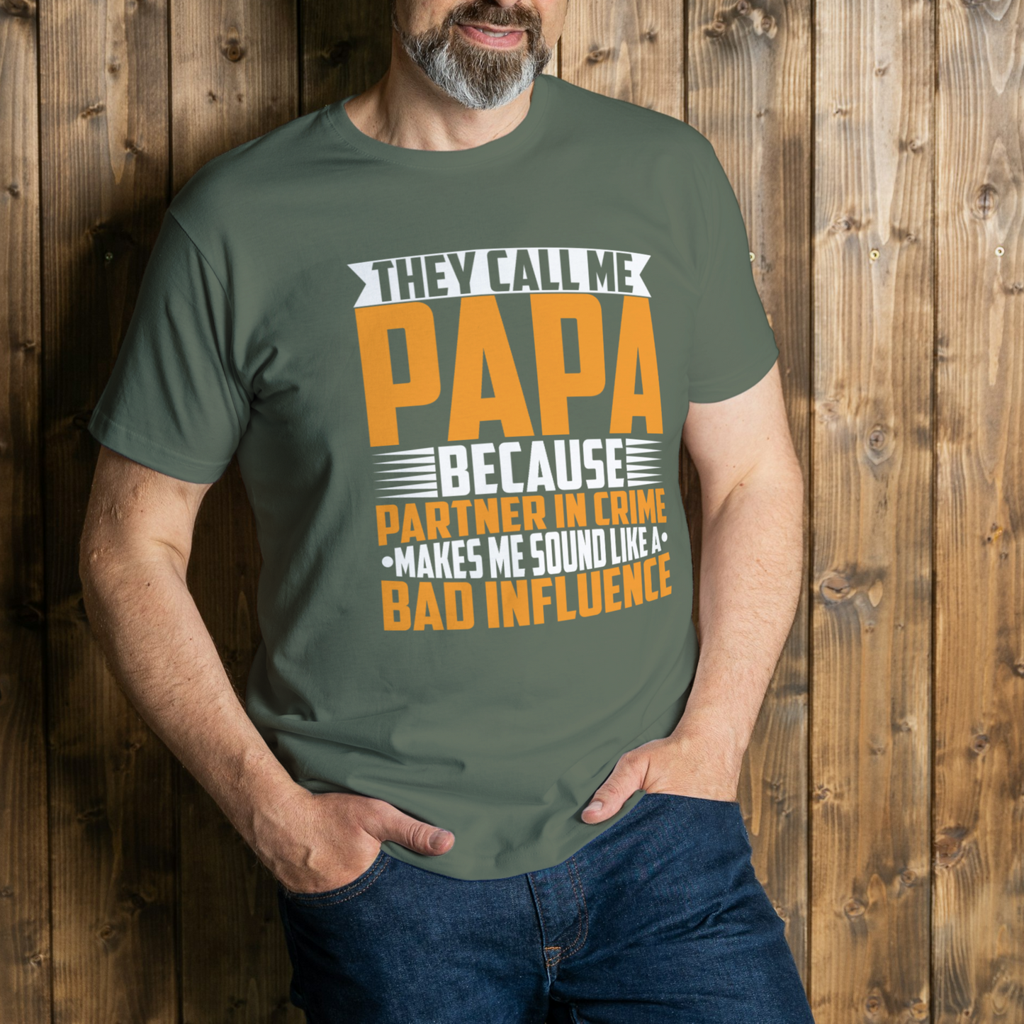 “They Call Me Papa” Funny Cotton Tee – Classic Fit Papa T-Shirt - Kim’s Signature Beauty & Accessories