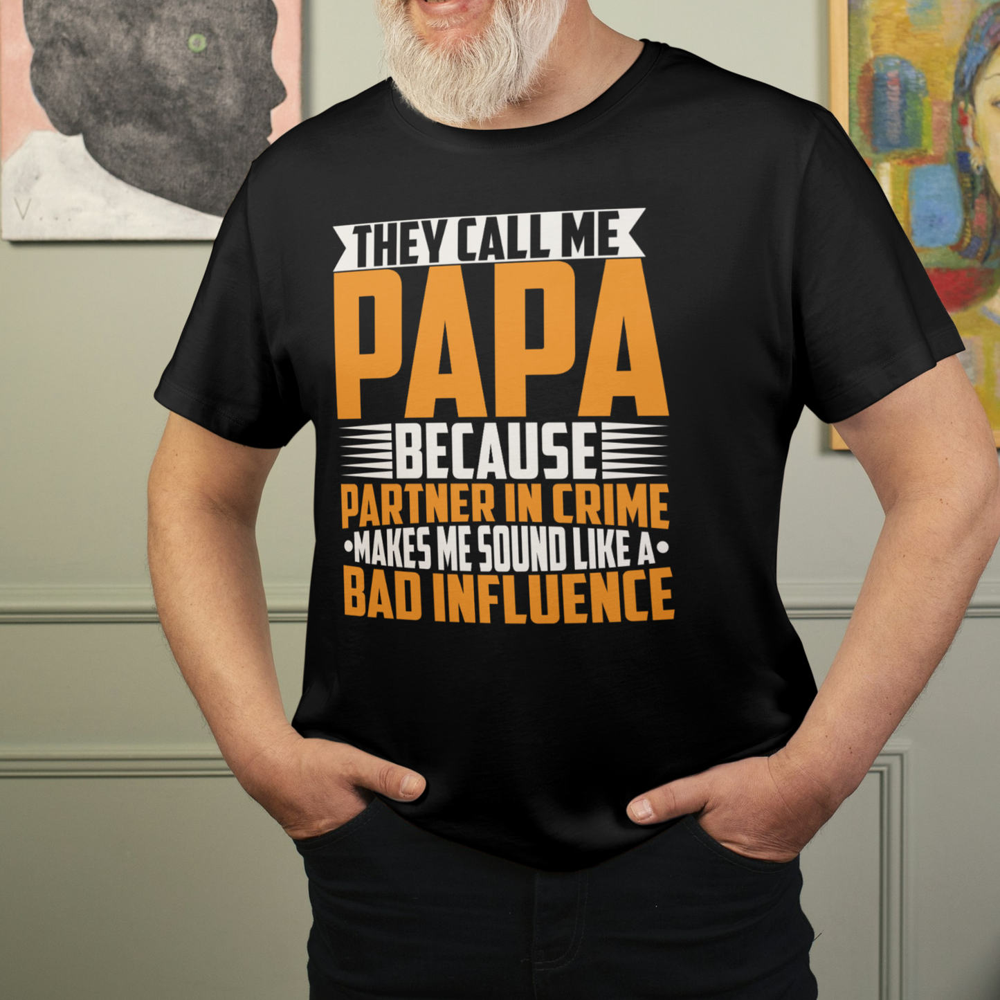 “They Call Me Papa” Funny Cotton Tee – Classic Fit Papa T-Shirt - Kim’s Signature Beauty & Accessories