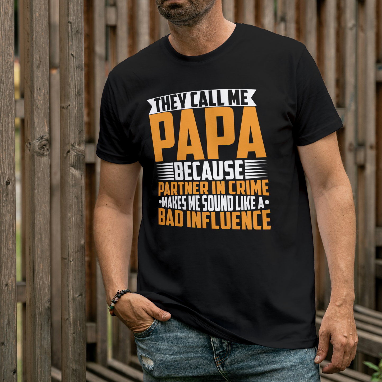 “They Call Me Papa” Funny Cotton Tee – Classic Fit Papa T-Shirt - Kim’s Signature Beauty & Accessories