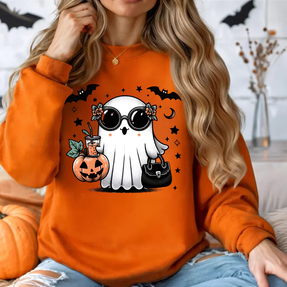 Trick-or-Treat Ghost Sweatshirt - Kim’s Signature Beauty & Accessories
