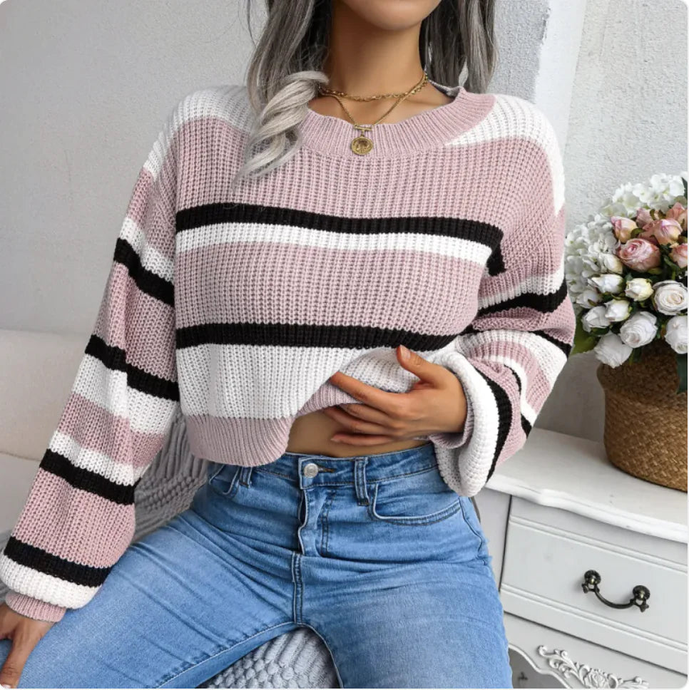 Long Sleeve Knit Sweater - Kim’s Signature Beauty & Accessories (Store description)