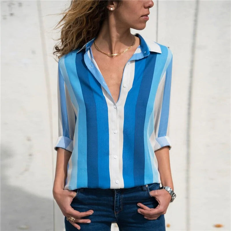 Long Sleeve Chiffon Blouse - Kim’s Signature Beauty & Accessories